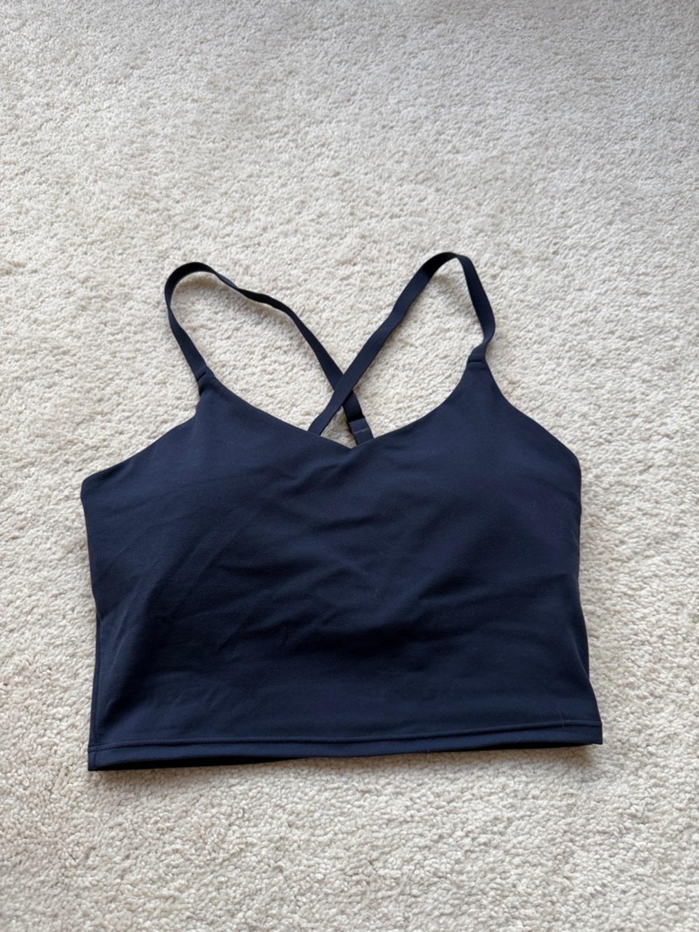 Athleta crop top/sports bra in Navy Blues XS